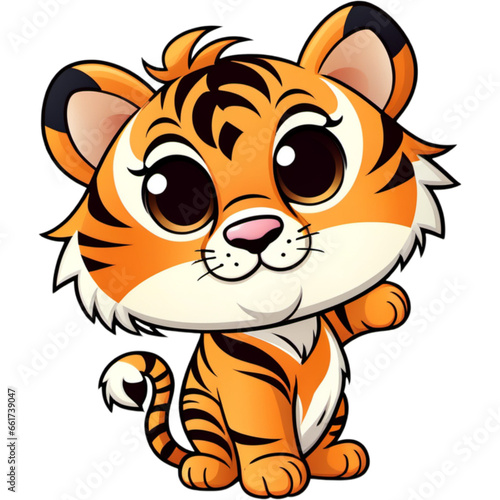 Cute tiger cartoon