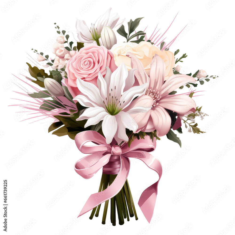 Obraz premium Bouquet flowers of wedding