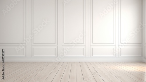 empty room with wooden wall