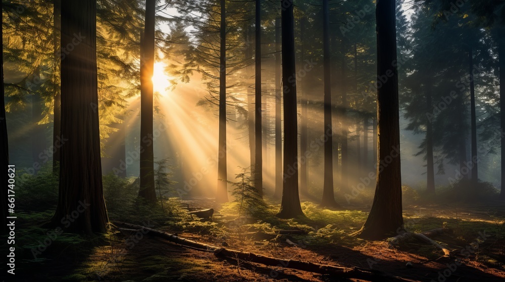 Dawn's Dream: Soft Focus Beauty in a Pristine Forest