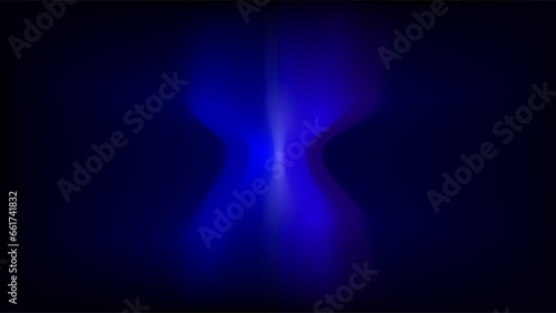 Incandescent blue light abstract presentation background.