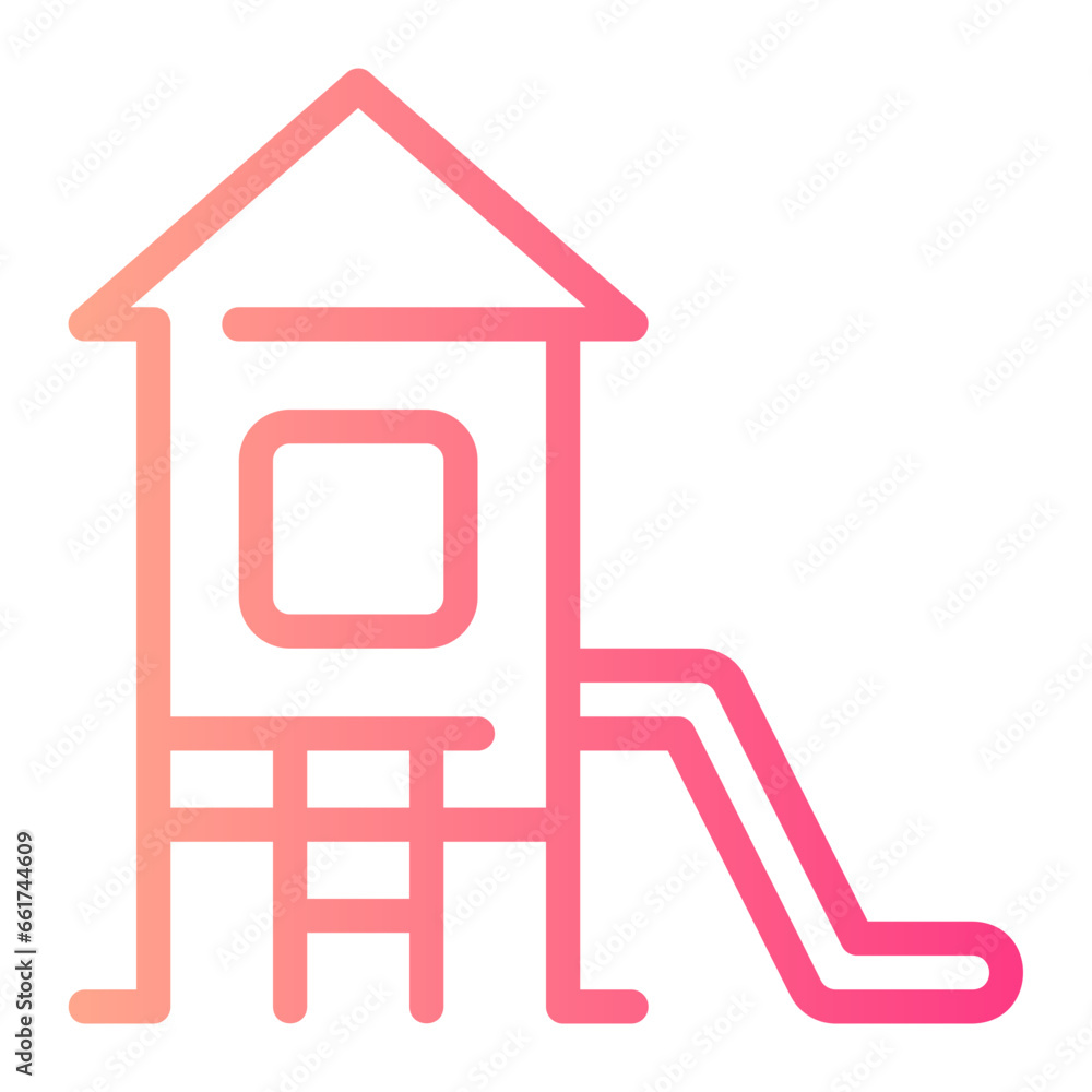 toboggan gradient icon toboggan gradient icon