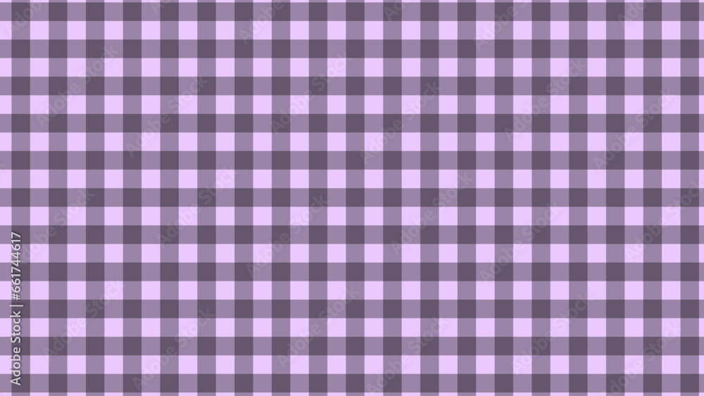 Purple and black plaid fabric texture as a background Purple and black plaid fabric texture as a background