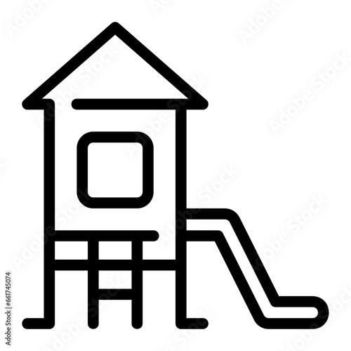 toboggan line icon