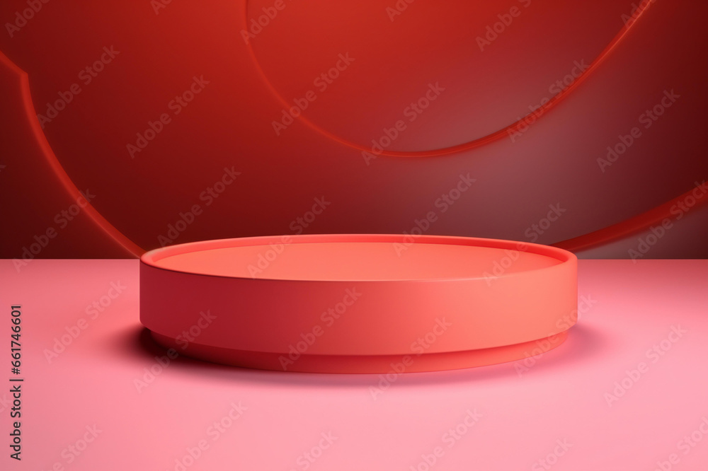3D Abstract scene background. Product presentation, mock-up, show cosmetic product, Podium, stage pedestal, or platform. on a pastel color background