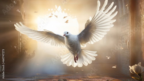 Bird symbol flight peace wing dove hope white purity pigeon sky © SHOTPRIME STUDIO
