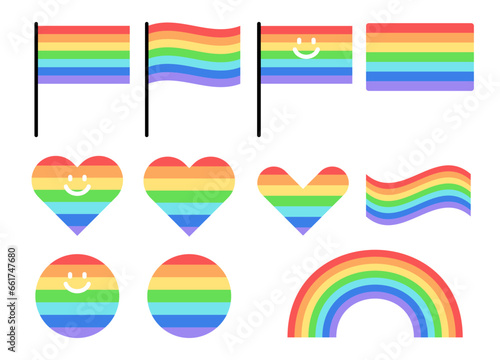 LGBT rainbow element for pride month