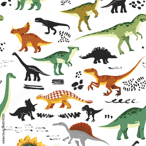 dinosour pattern design.
