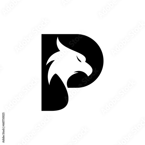 eagle logo creative with font,vector