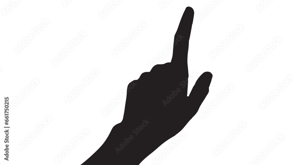 Vector silhouette of a hand on a white background, hand palm, hand silhouette, black flat hand vector illustration Vector silhouette of a hand on a white background, hand palm, hand silhouette, black flat hand vector illustration