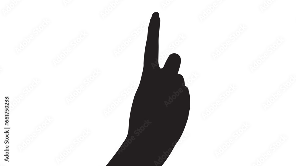 Vector silhouette of a hand on a white background, hand palm, hand silhouette, black flat hand vector illustration Vector silhouette of a hand on a white background, hand palm, hand silhouette, black flat hand vector illustration