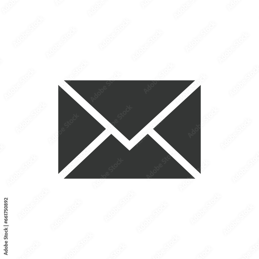 Envelope or mail symbol on a transparent background Envelope or mail symbol on a transparent background