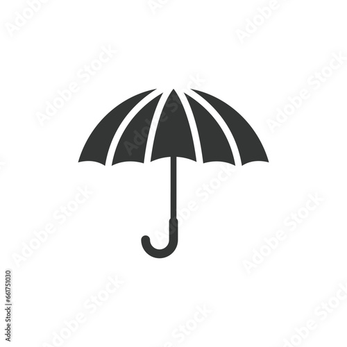 Umbrella symbol on a transparent background