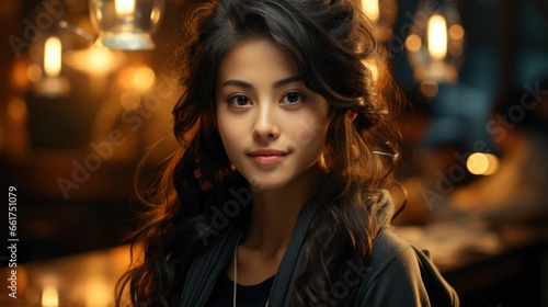 Portrait Young Asia Lady With Positive Expression Arm 2F15E2, Background Images , Hd Wallpapers, Background Image