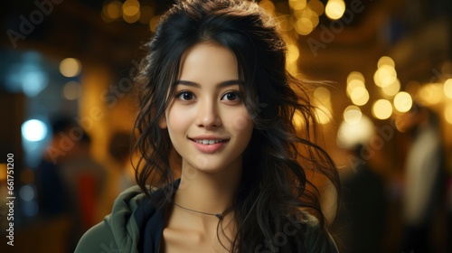 Portrait Young Asian Lady Smiling With Cheerful Expre A87De5, Background Images , Hd Wallpapers, Background Image