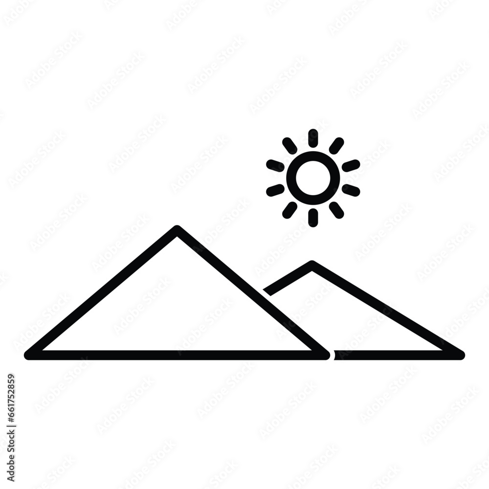 mountain icon vector design template mountain icon vector design template