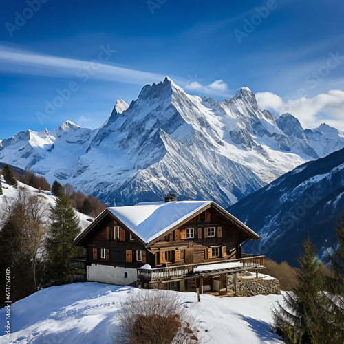 house in the mountains, chalet © Sergei