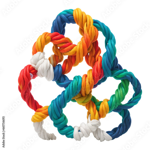 Collective Effort Integration and Unity with synergy as diverse ropes connected together in