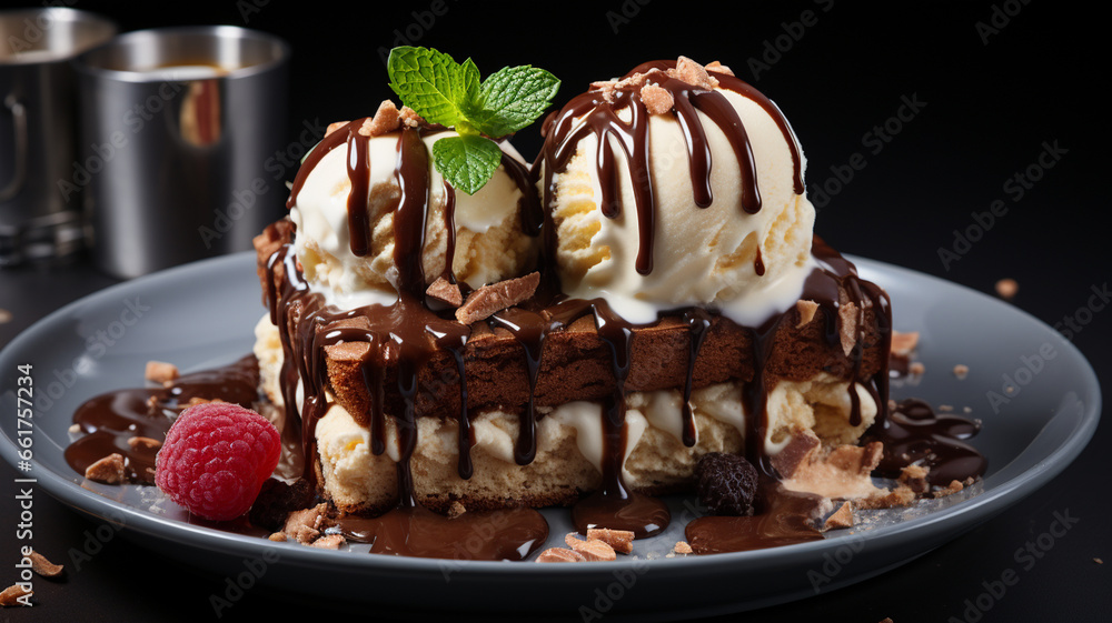 chocolate ice cream and chocolate cake chocolate ice cream and chocolate cake