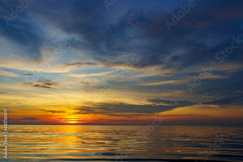 sunset over the sea © avtk