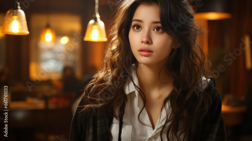 Confused Korean Girl Cant Understand Something Points , Background Images , Hd Wallpapers, Background Image