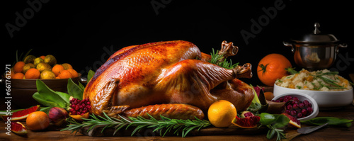 Beautifully roasted Thanksgiving turkey