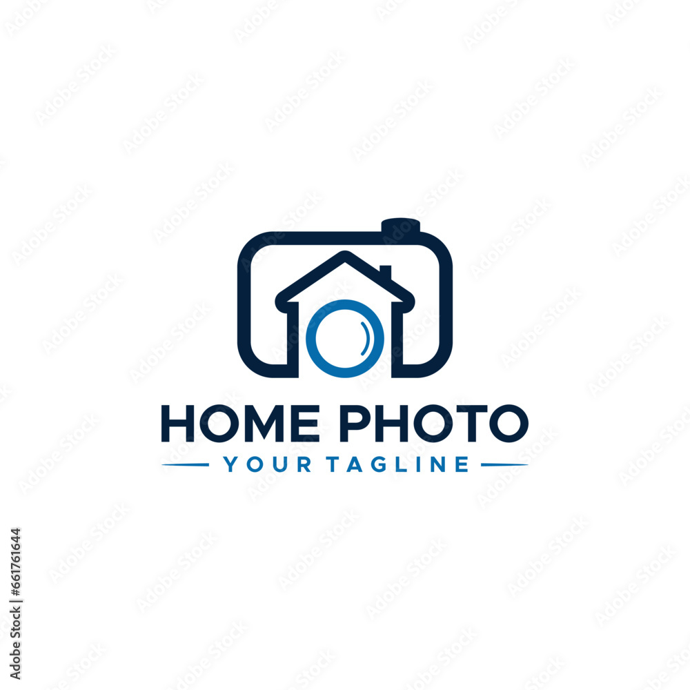 Home Camera and Photography Logo Sign Design Home Camera and Photography Logo Sign Design