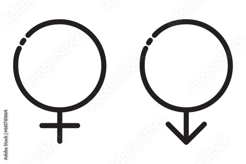 male and female symbols gender equality symbols