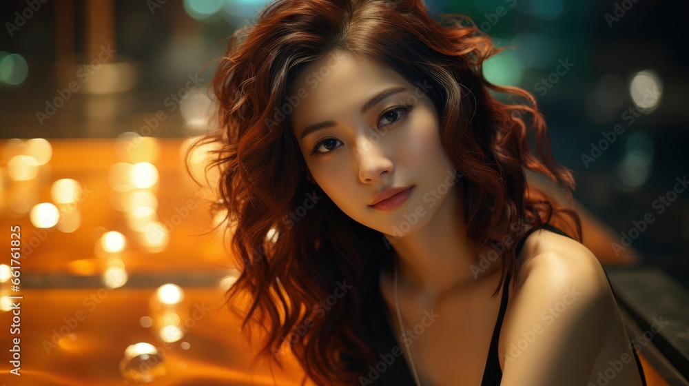 Beautiful Portrait Young Asian Woman Happy Smile , Background Images , Hd Wallpapers, Background Image