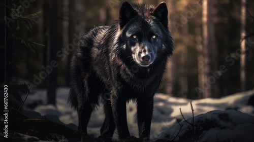 wolf in the forest