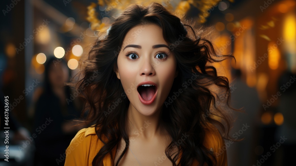 Full Size Portrait Excited Asian Girl Winning, Background Images , Hd Wallpapers, Background Image