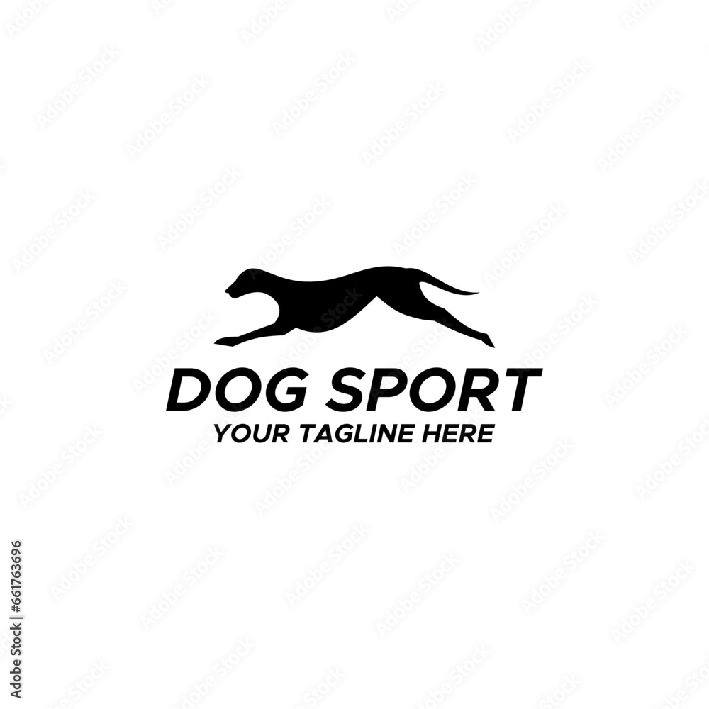 Obraz premium Dog Logo Sign Design