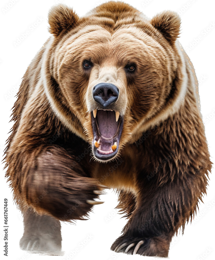 Fototapeta premium Bear png with AI generated.