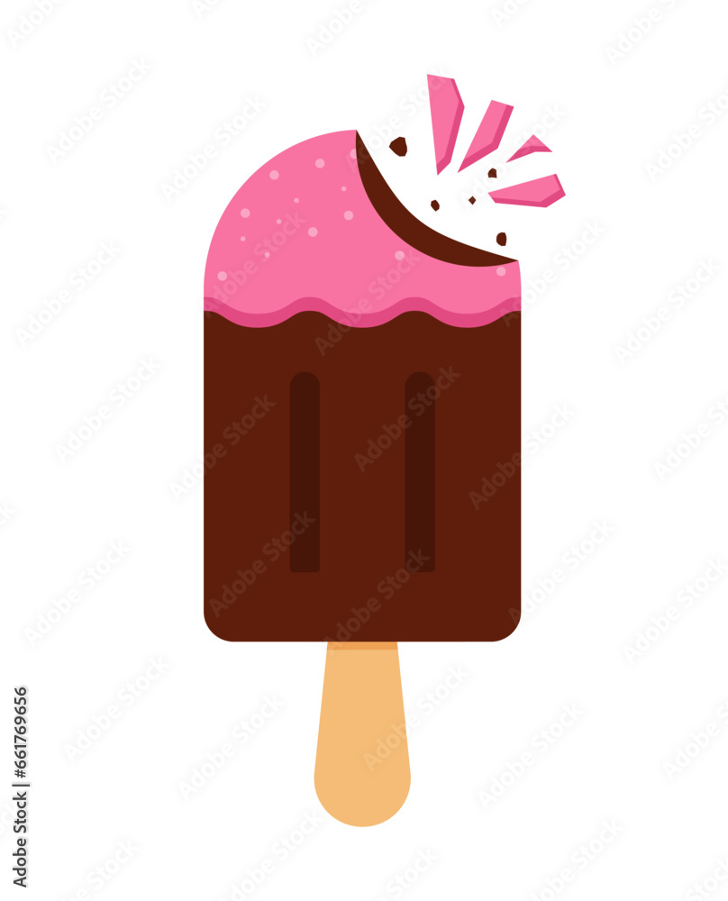 Popsicles vector element on White background. Popsicles vector element on White background.