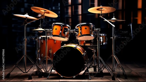 drum set, musical instrument  photo