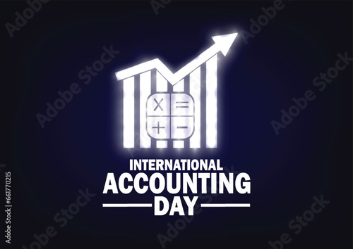 International Accounting Day Vector illustration. Holiday concept. Template for background, banner, card, poster with text inscription. 