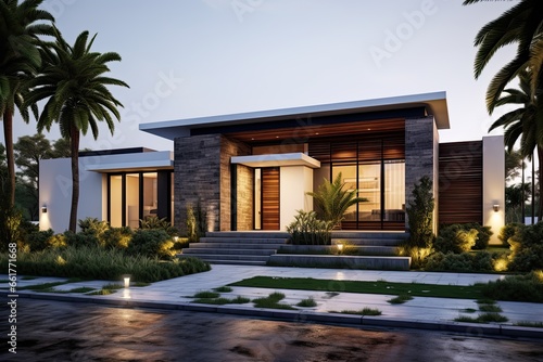 front view Luxurious new construction home. Dream Home, Luxury House, Success © Rangga Bimantara