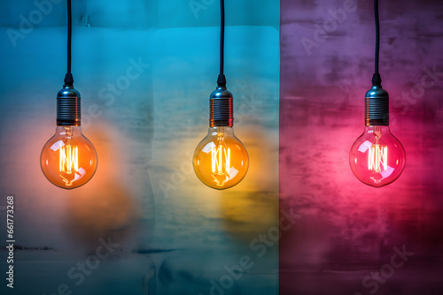 Bright ideas on wall