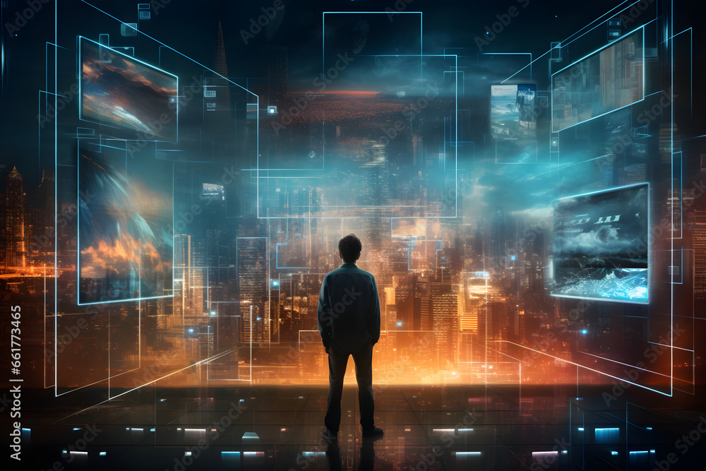 Digital transformation conceptual for next generat Digital transformation conceptual for next generat