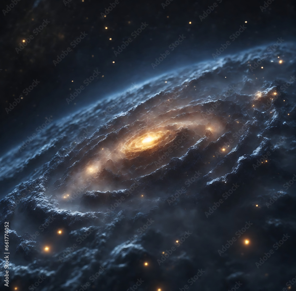 Black hole and shepherd star in space . Generative Ai Black hole and shepherd star in space . Generative Ai