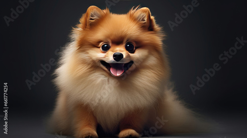 a cute pomeranian breed dog.
