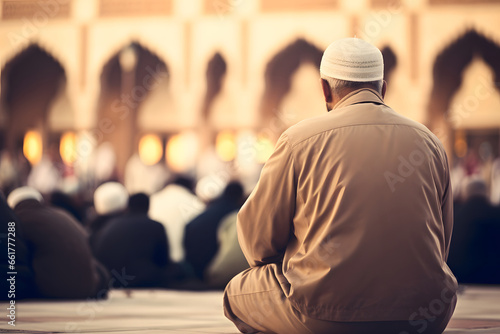 Muslim worship of the Allah's kindness, culture background