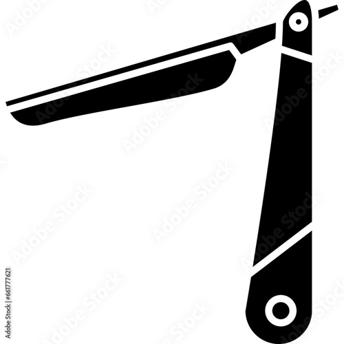 Straight razor icon