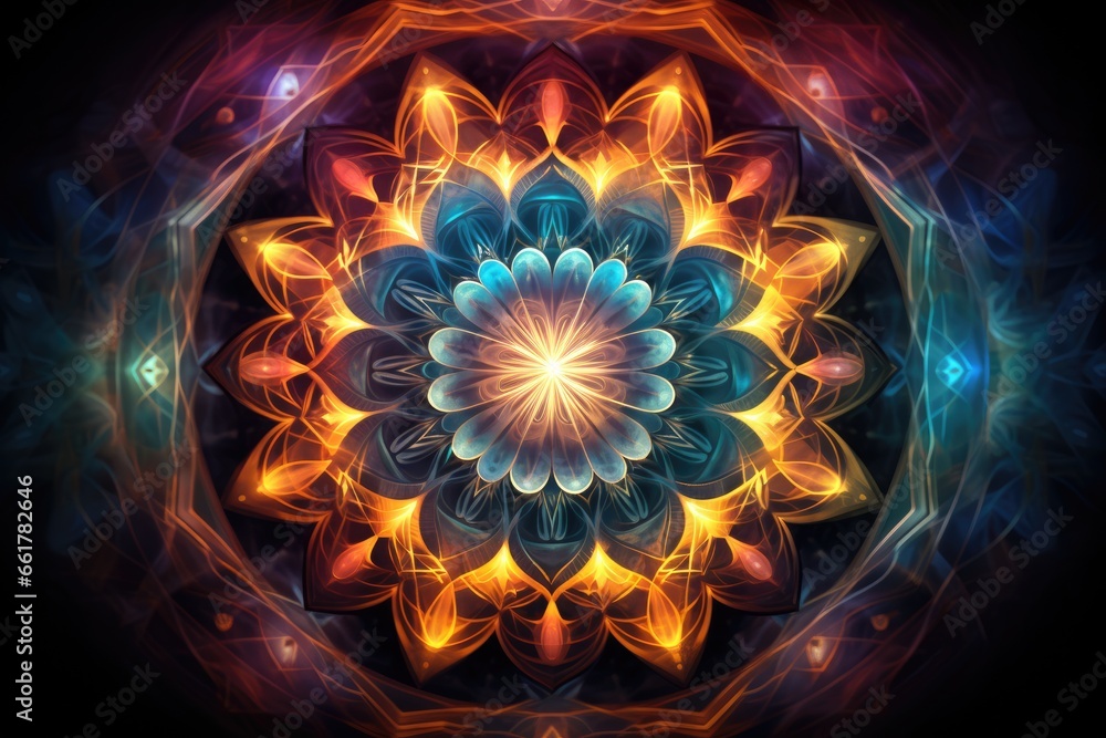 Abstract mandala with mystical meaning Abstract mandala with mystical meaning