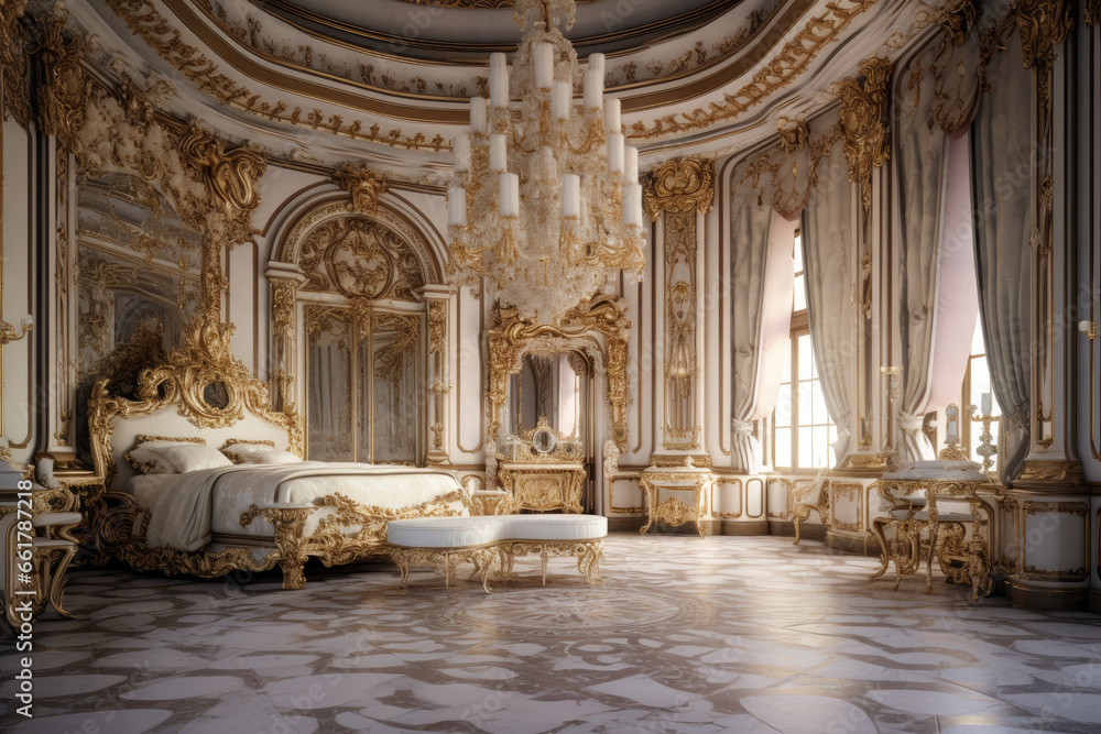 Luxury baroque interior