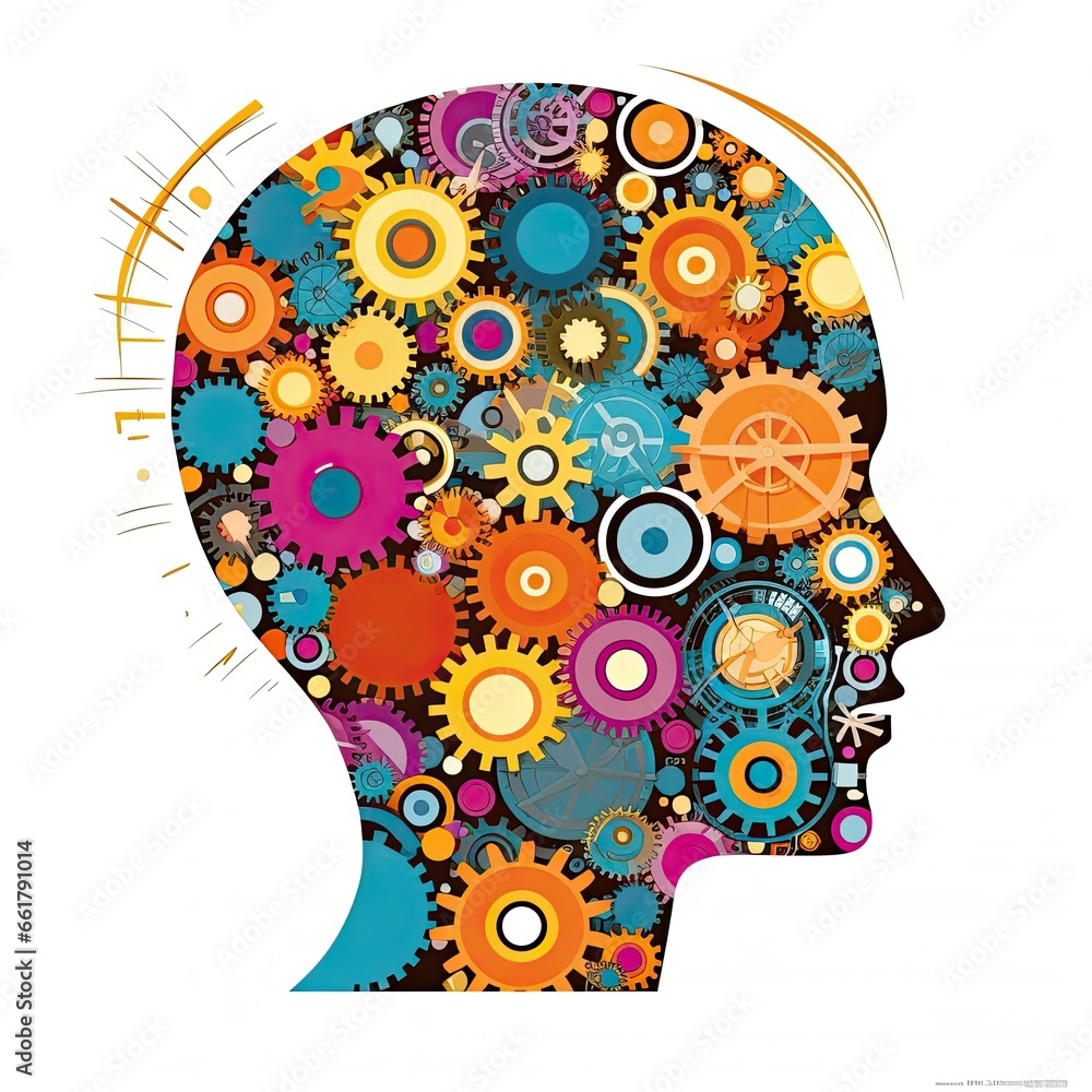 custom made wallpaper toronto digitalColorful Gears of Cognition: The Intricate Machinery of Creative Thought. Generative AI