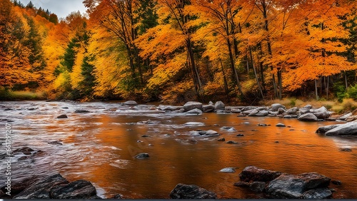 Autumn by the river