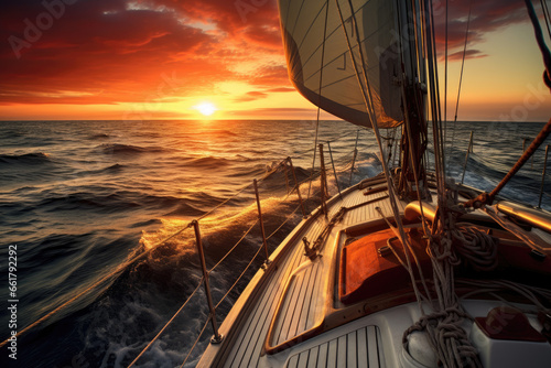 Sailing at sunrise
