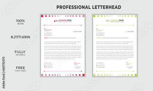 professional minimalist business letterhead design for company or brand