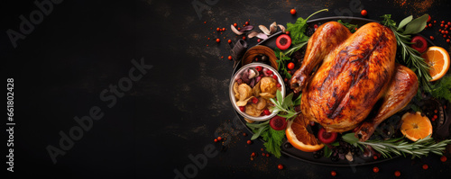 Leinwand Poster Beautifully roasted Thanksgiving turkey